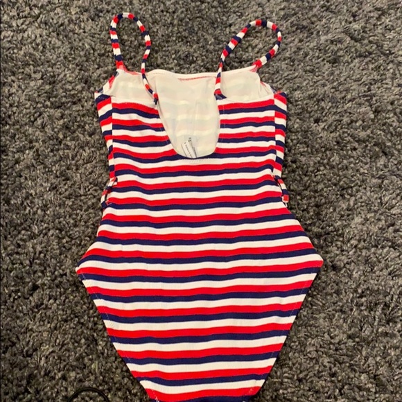 Red, white and blue striped bathing suit - Picture 2 of 3